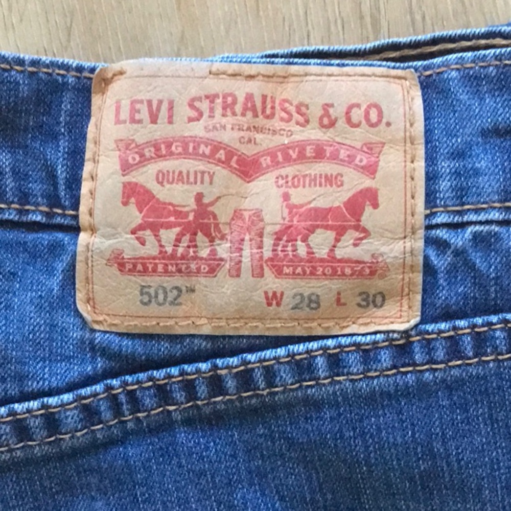 Levi's 502 Classic Blue Denim Jeans Size 28 x 30 - Picture 3 of 12